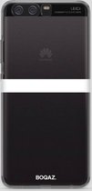 BOQAZ. Huawei P10 hoesje - enkele streep wit
