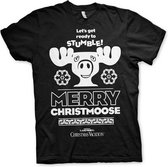 National Lampoon's Christmas Vacation - Merry Christmoose unisex T-shirt zwart - Film merchandise - 2XL - Hybris