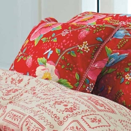 Pip Studio Chinese Garden Stitched Sloop Rood - 60x70 