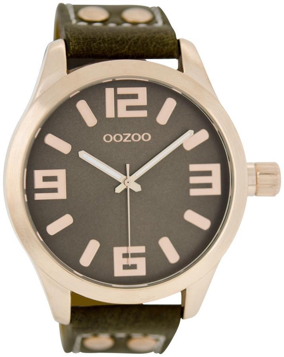 OOZOO Timepieces Polshorloge - C1158 - Taupe - 46 mm