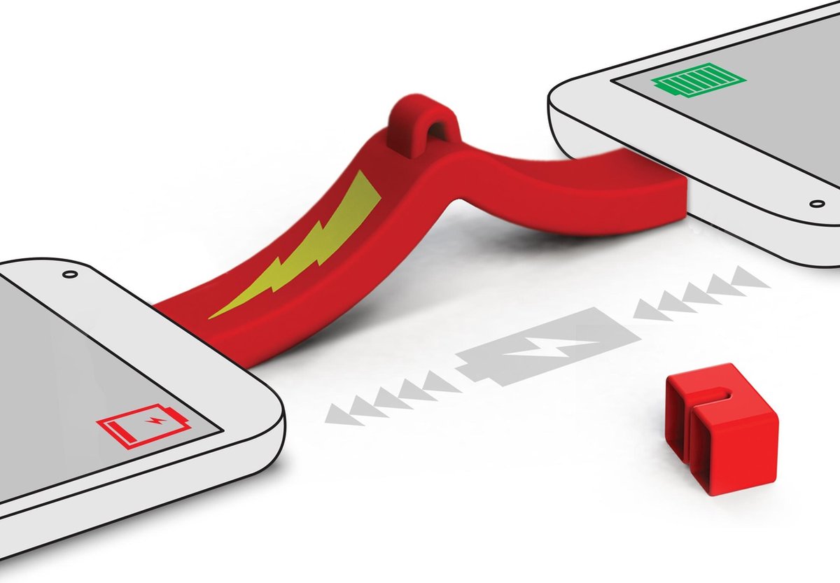 Mustard Desktop USB Connecter - Juice Booster - Rood