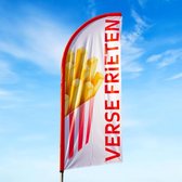 Beachflag - Verse Frieten - Vlag + Hengelsysteem - Actievlag.nl