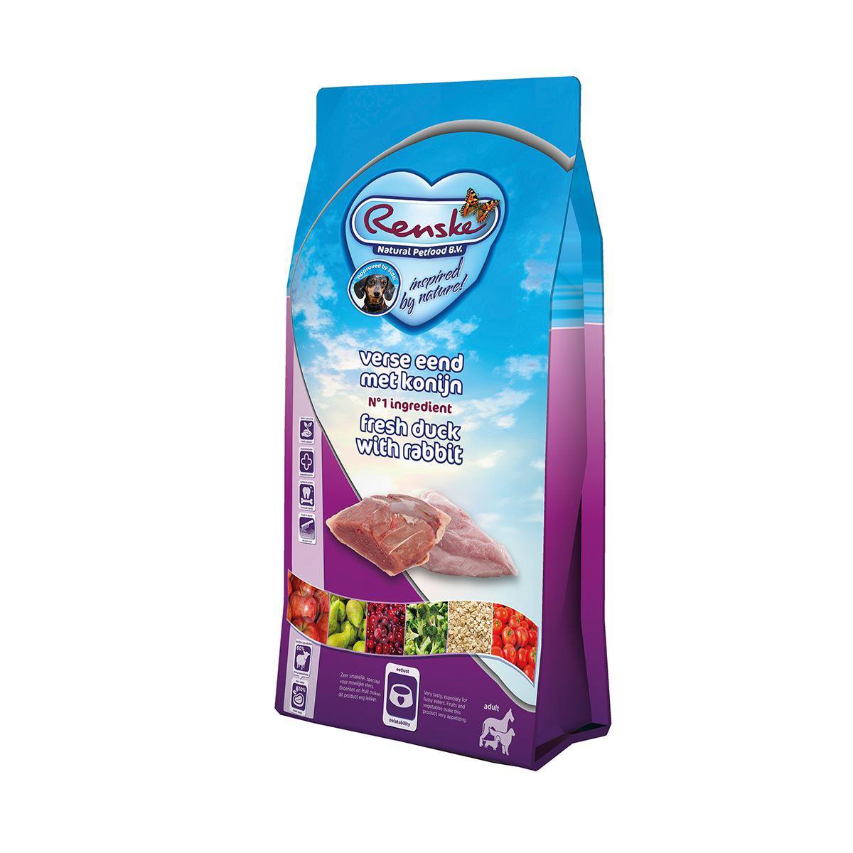 Renske - Super Premium Adult Eend Konijn Hondenvoer