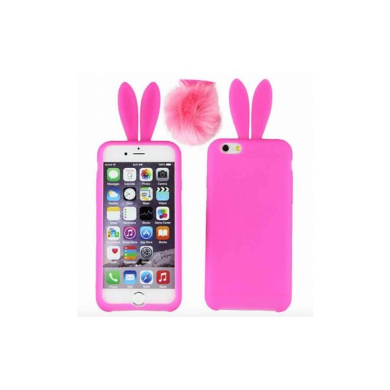 iPhone 5 5S 5C Hoesje Konijn Roze (met staartje) | bol.com