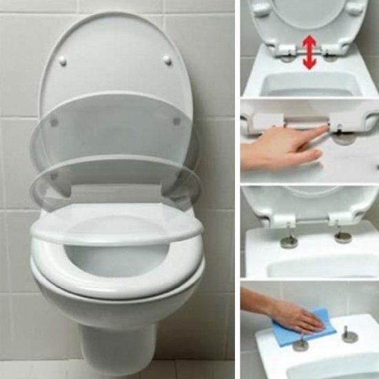 Ideal Standard Originele wc-bril met softclosemechanisme, universeel design van Duroplast in wit
