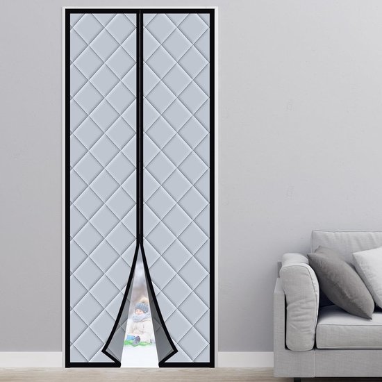 Rideau résistant à la chaleur 110 x 220 cm magnétique isolé rideau de porte  coupe-vent