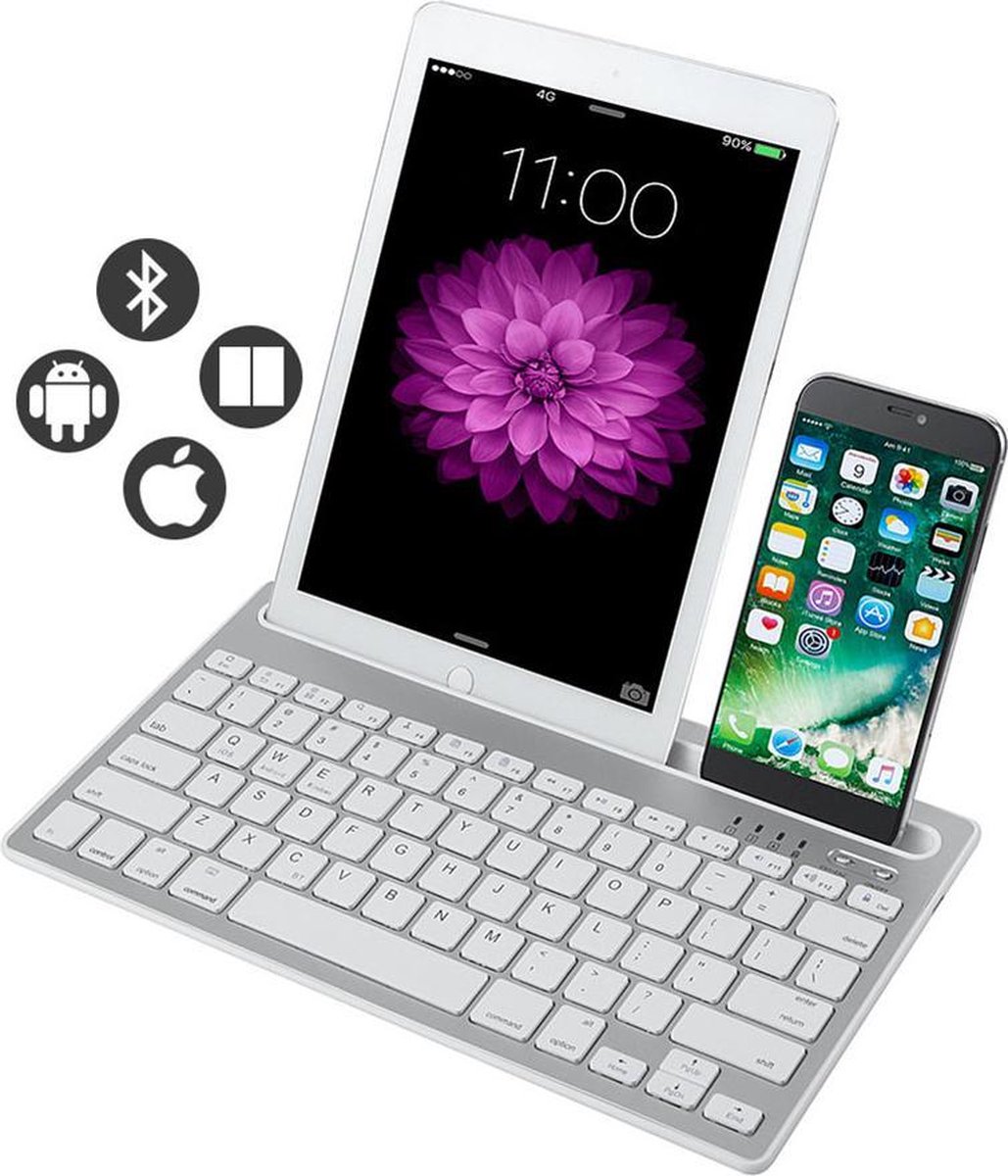 Clavier Sans Fil Bluetooth QWERTY Universel Blackview K1 - Noir - Neuf Avec Garantie