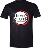 PCMerch Demon Slayer: Kimetsu no Yaiba - Logo Heren T-shirt - XL - Zwart