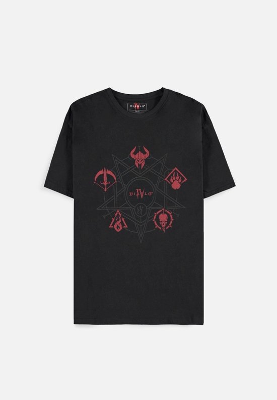 Diablo - Diablo IV - Class Icons Heren T-shirt - Zwart