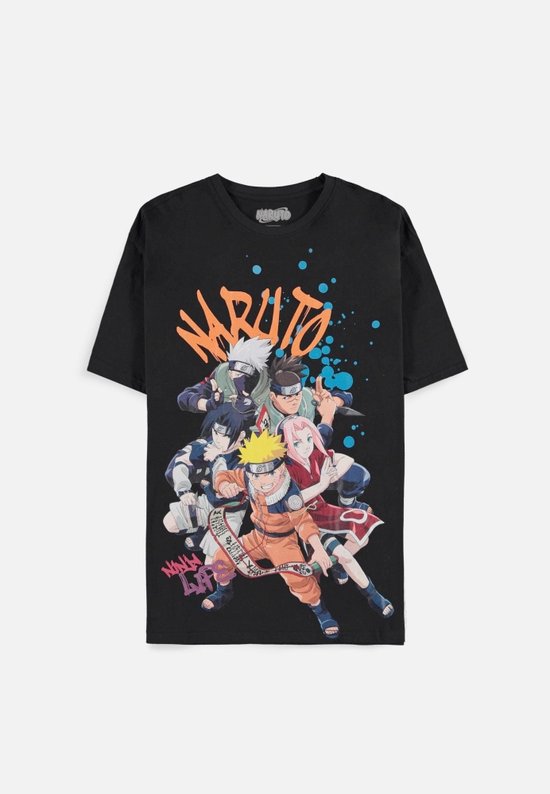 Naruto - Team Heren T-shirt - M - Zwart