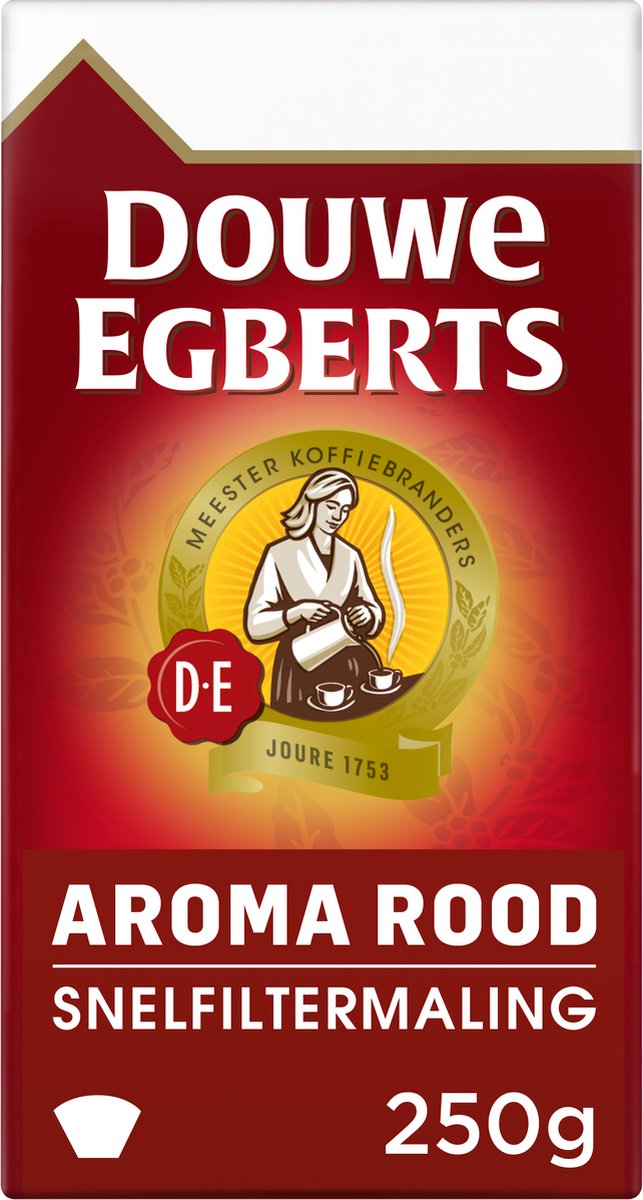 Douwe Egberts Aroma Rood Filterkoffie - 24 x 250 gram thumbnail 5