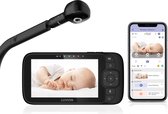 Luvion Essential Connect Crib Noir avec support de montage pour berceau - Baby Monitor Premium