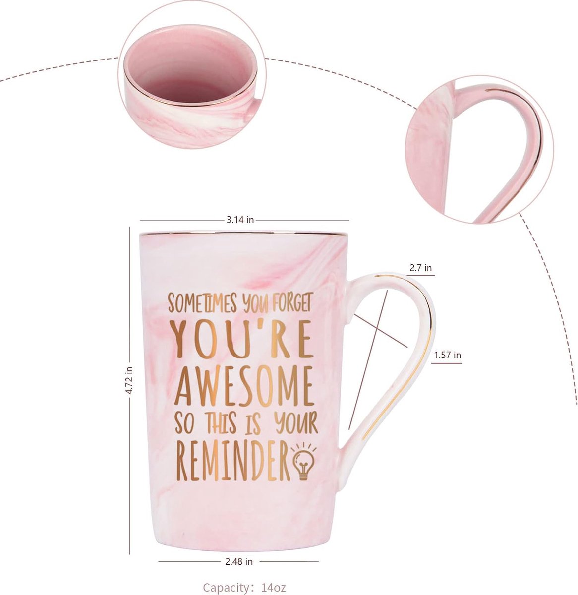 De liefste zus cadeau - koffiemok - drinkbeker - wit - met roze hartjes - verjaardagscadeau | Surprise winkel