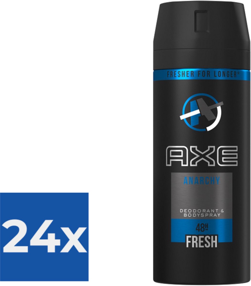 Axe Deospray Anarchy for Him 150 ml - Voordeelverpakking 24 stuks
