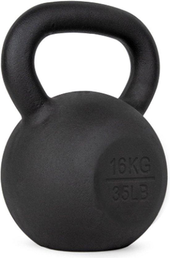 Kettlebell En Fonte VirtuFit Pro 32 Kg - Poignée Large Ergonomique, Fond Plat, Pour Musculation Et Cardio
