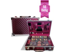 Luxe Make Up Koffer 56 Delig - Roze - Make Up Koffer Met Inhoud - Make Up Koffer Meisjes - Make Up Koffer Kinderen - Make Up Set Voor Meisjes