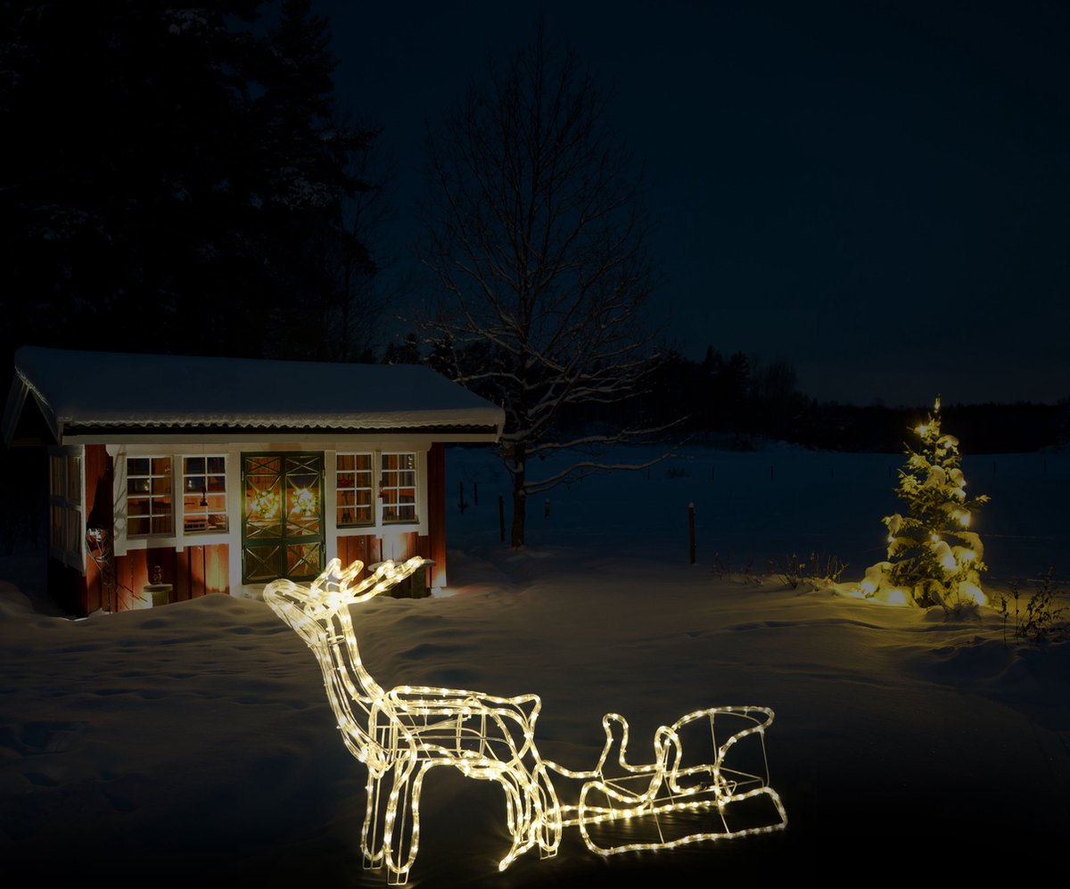 FlinQ Rendier Slangverlichting - Kerstverlichting - kerstverlichting Figuur - Binnen & Buiten
