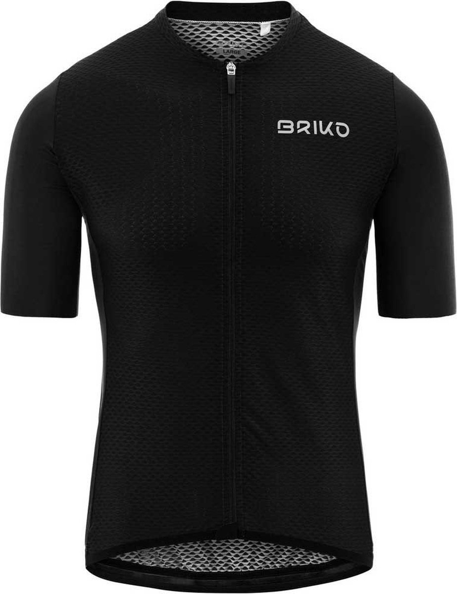 Briko Endurance Korte Mouw Wielertrui Zwart L Man