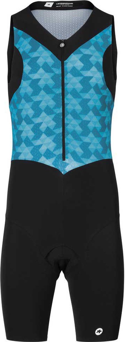 Assos Triator Speed Mouwloos Triatlonpak Blauw,Zwart M Man