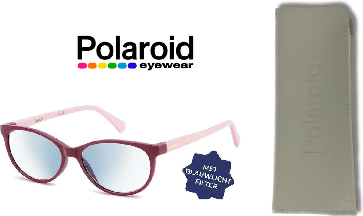 Leesbril Polaroid met blauwlichtfilter PLD0036-Violet-+2.50