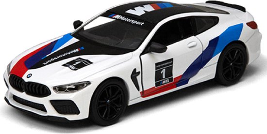 Foto: Bmw m8 competition coup wit 12 cm 1 36 kinsmart modelauto schaalmodel miniatuurauto 