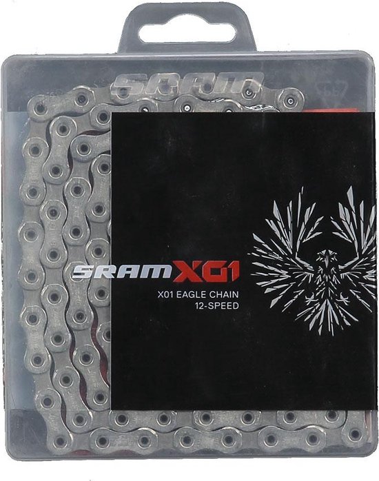 Ketting sram pc x01 eagle 12 speed powerlock 126 l zilver - ZILVER — afbeelding 5