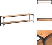 vidaXL Hifi-kast - tv-meubel - Massief acaciahout - 150 x 30 x 40 cm - Natuurlijke afwerking - Kast
