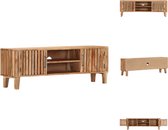 vidaXL tv-meubel acaciahout - 130 x 30 x 45 cm - naturel - Kast