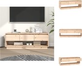 vidaXL Zwevend Grenenhouten TV-meubel - 110.5 x 34 x 40 cm - Onbehandeld - Kast