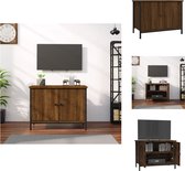 vidaXL TV-meubel Bruineiken - 60 x 35 x 45 cm - Trendy en praktisch design - Kast