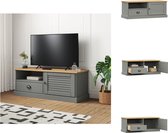 vidaXL VIGO Houten Tv-Meubel - 106 x 40 x 40 cm - Grijs - Kast