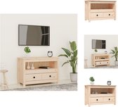 vidaXL Tv-meubel - Grenenhout - 79 x 35 x 52 cm - Landelijke stijl - Kast