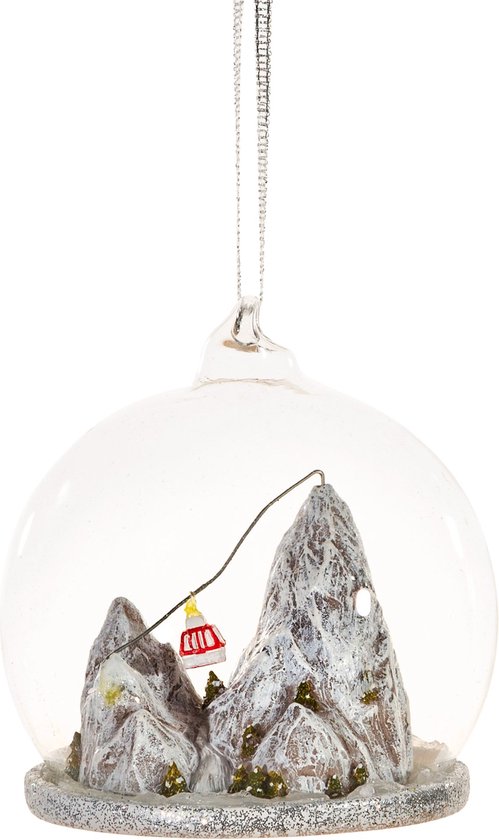 Ski de montagne avec remontée boule de Noël - Sass & Belle