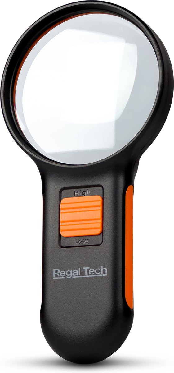 Regal Tech Vergrootglas met Verlichting – Vergroting 500% – Loeplamp met LED verlichting – Leesloep – Loep – Leesloep voor ouderen – Vergrootglas voor volwassenen en Kinderen - Regal Tech