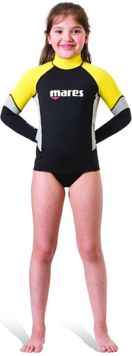 Mares Rash Guard Upf Block +80 Uv-werende Langarm T-shirt Zwart S
