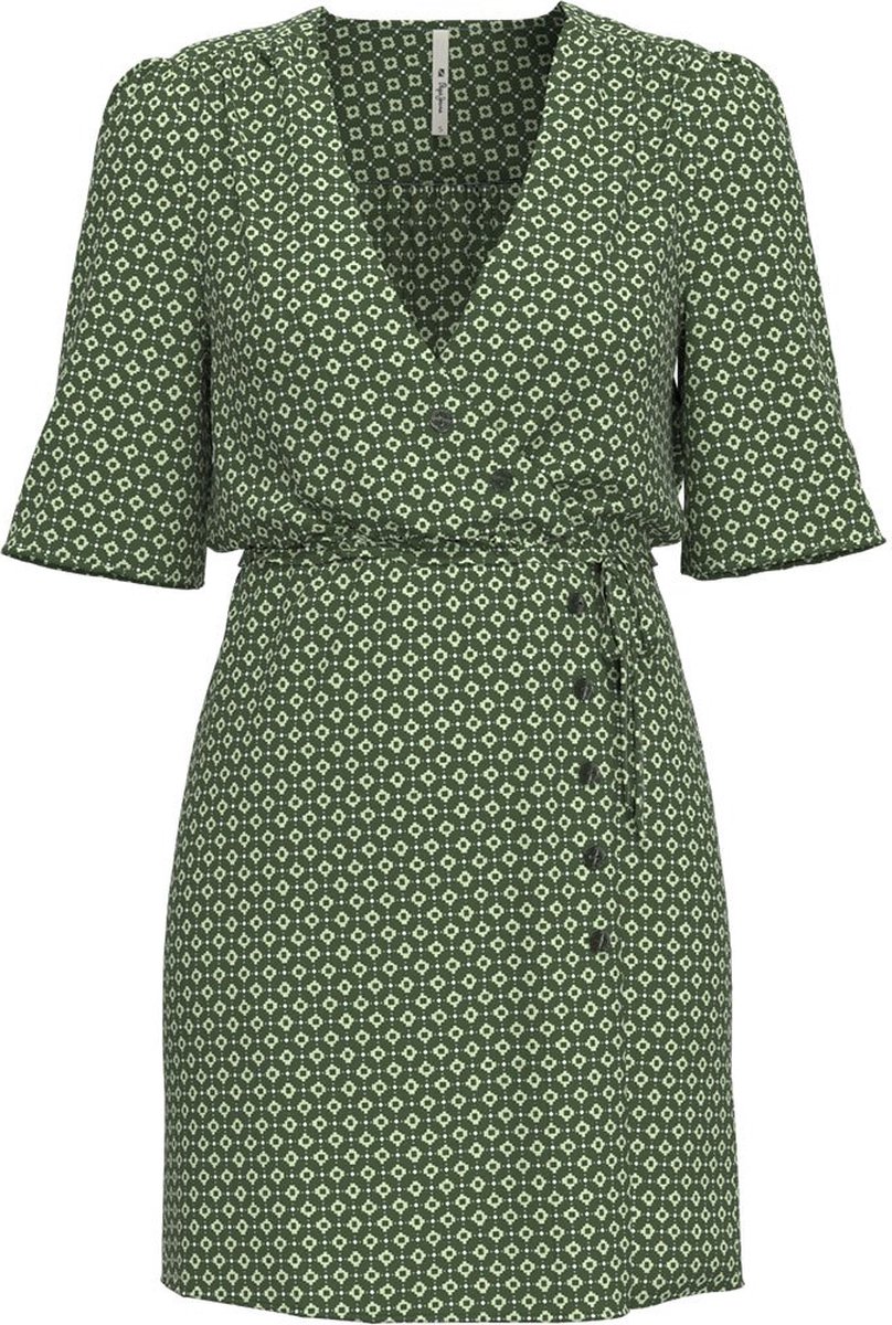 Pepe Jeans Funia Korte Mouwen Korte Jurk Groen M Vrouw
