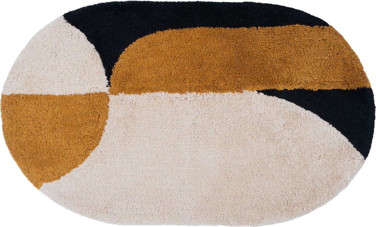 Veer Carpets Badmat Bowie Oker Ovaal 60 x 100 cm