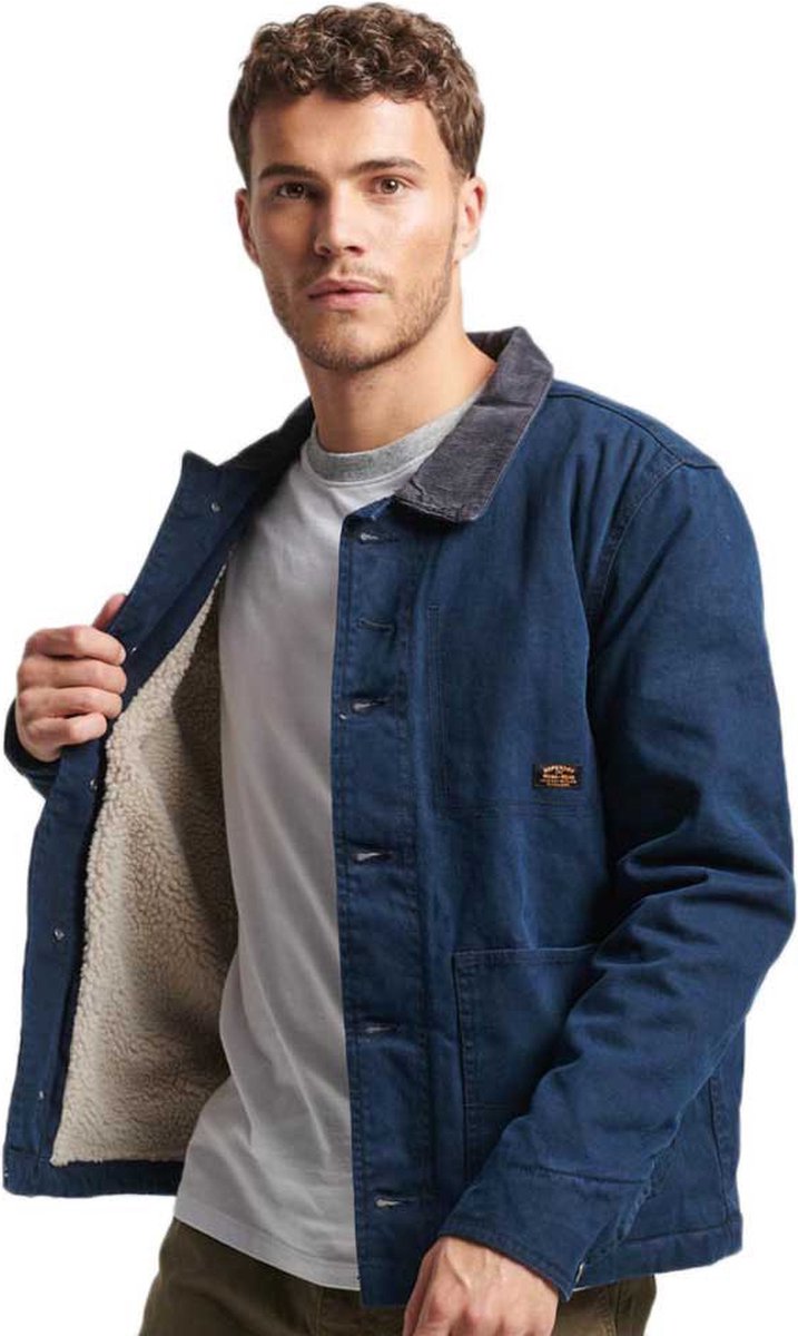 Superdry Workwear Ranch Spijkerjas S Man Marineblauw