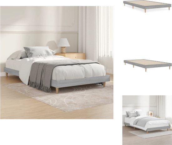 vidaXL Bedframe - Sonoma Eiken - 203 x 103 x 20 cm - Duurzaam materiaal - Bed