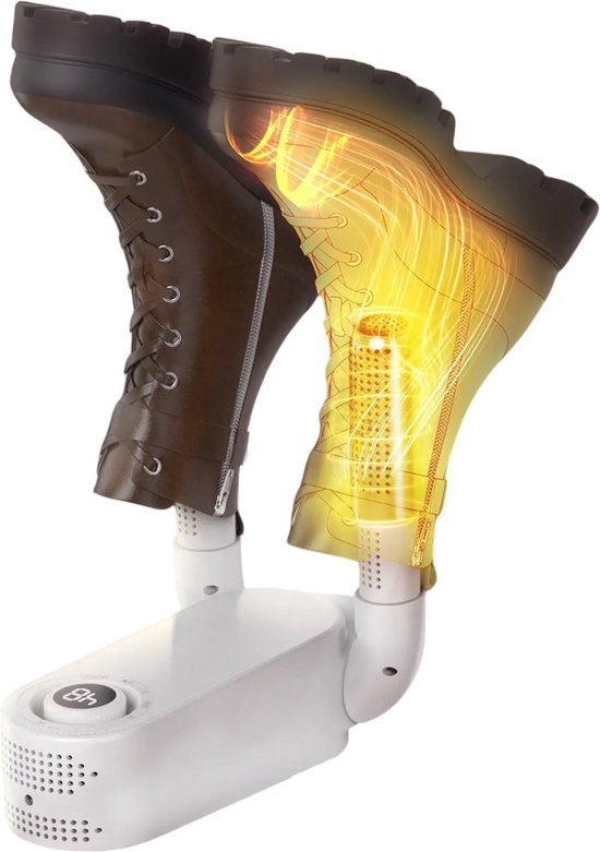 Sèche-chaussures avec minuterie et rayonnement UV - Désodorisant pour chaussures - Sèche-chaussures électrique - Éliminateur d'odeurs