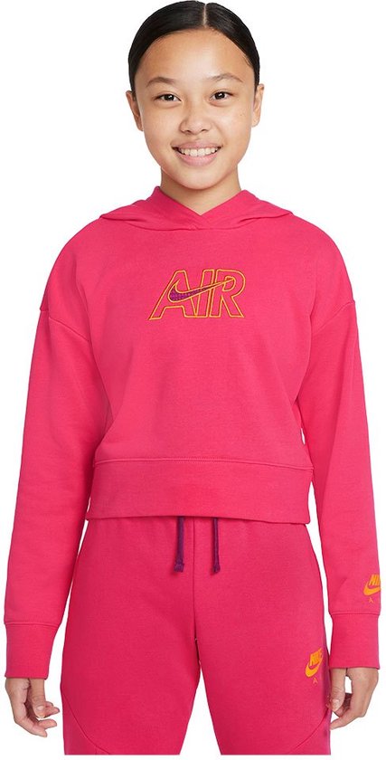 Sweat à capuche Nike Sportswear Air French Terry Crop Rose 13-15 ans Fille