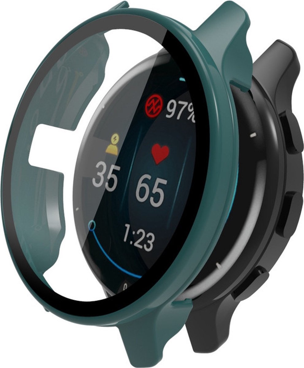 Watch case screenprotector - hoesje - geschikt voor Garmin Venu 2 - groen