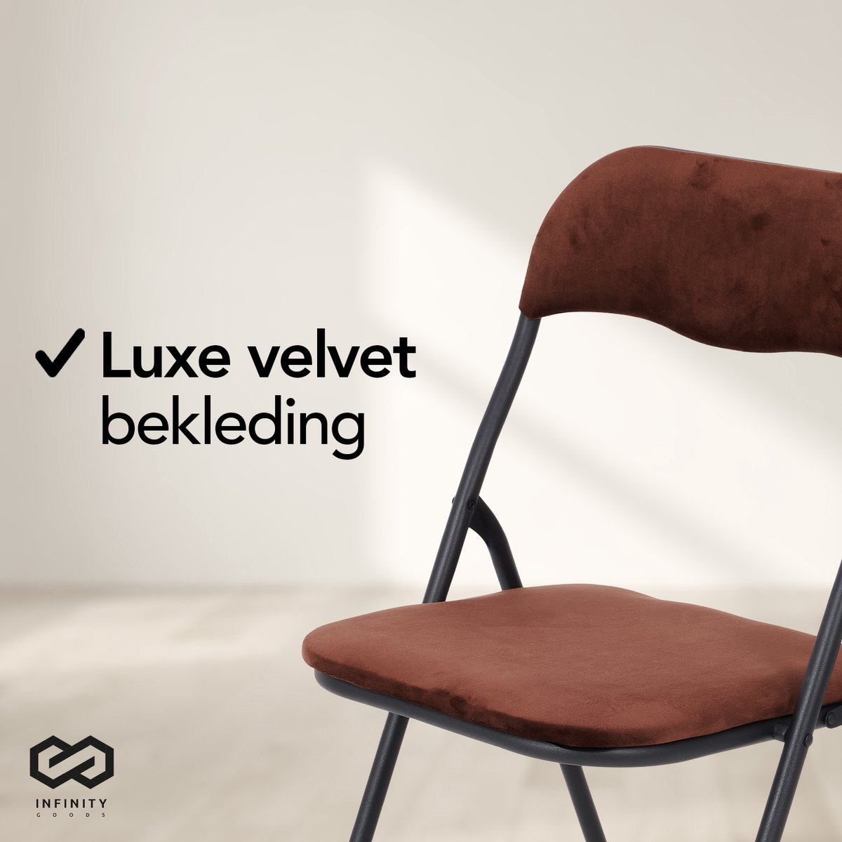 Brixy Klapstoelen - Set van 4 - Vouwstoelen - Fluweel - Eettafelstoelen - Opklapbare Stoelen - 43 x 47 x 80 CM - Stoelen - Groen