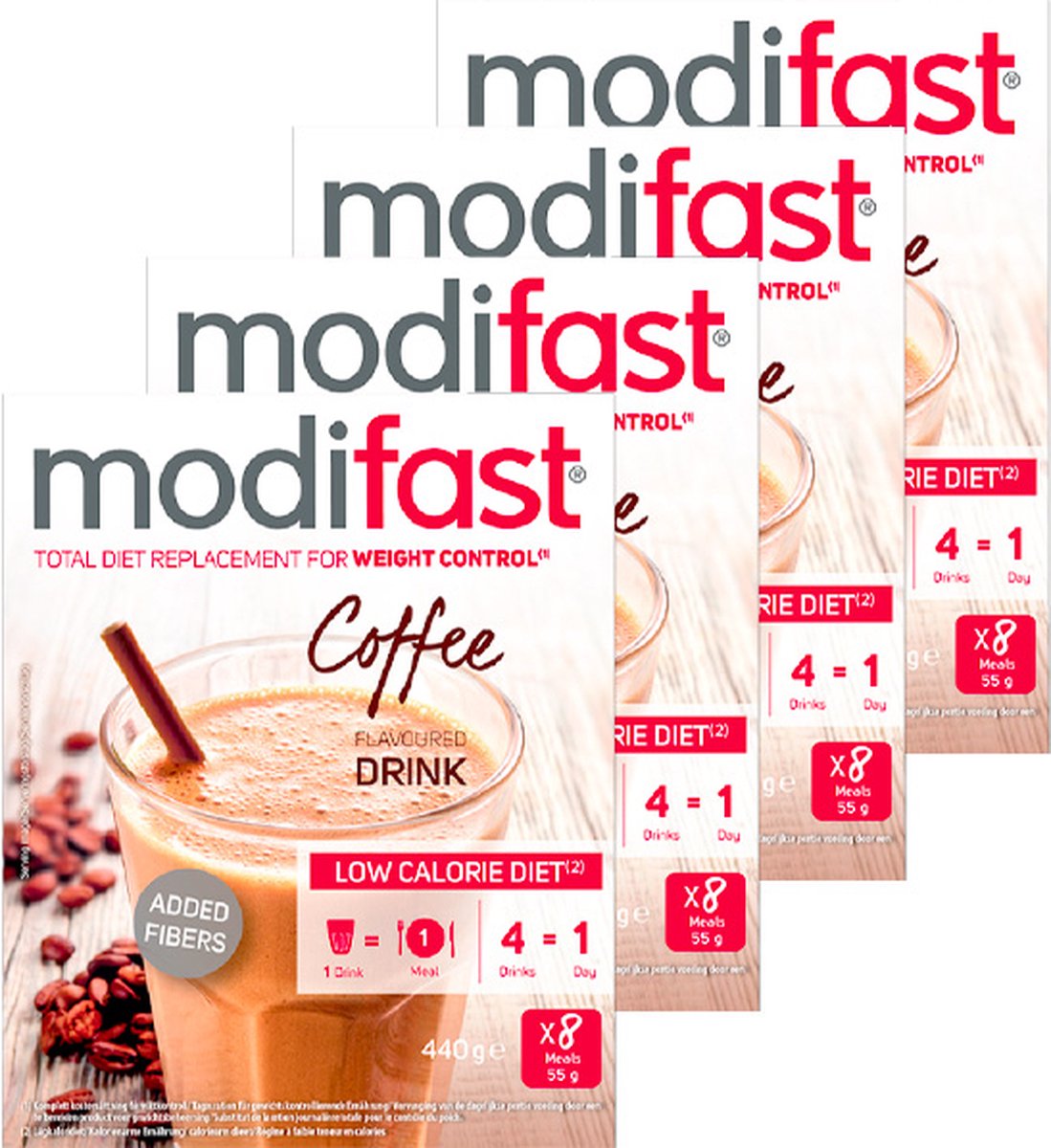 Goedkoopste Modifast Intensive | Milkshake Koffie | 4 Stuks | 4 x 440 g