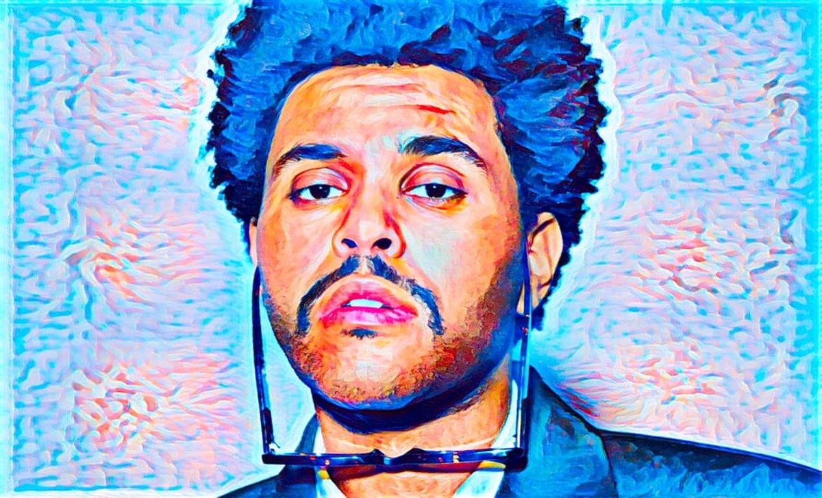 Passion For Art The Weeknd 3 - Poster - 40 x 50 cm Blauw