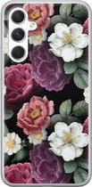 Leuke Telefoonhoesjes - Hoesje geschikt voor Samsung Galaxy A54 - Flowers - Soft case - TPU - Bloemen - Multi