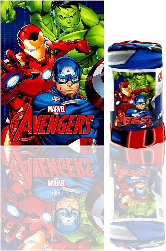 Couverture polaire Avengers - 140 x 100 cm. - Plaid Marvel le Vengeur