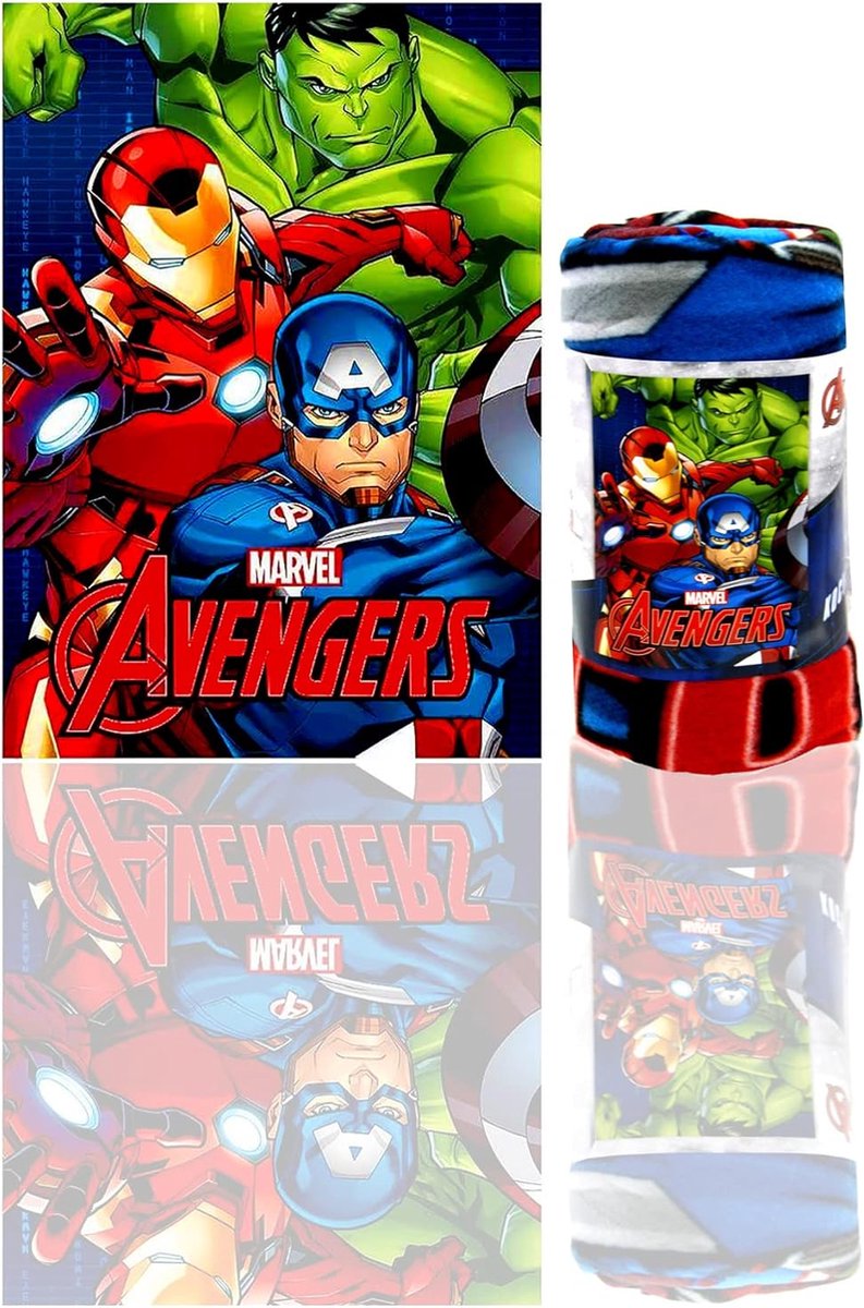 Marvel Avengers fleece deken - 140 x 100 cm. - Marvel the Avenger plaid Multi