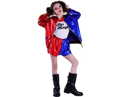 Harley Quinn kostuum kind - Halloween kostuum kind - Carnavalskleding - Carnaval kostuum - Meisjes - 10 tot 12 jaar