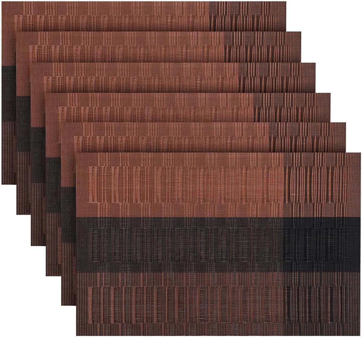 afwasbaar, 6-delige set, pvc, antislip, hittebestendig, voor thuis, restaurant, 30 x 45 cm